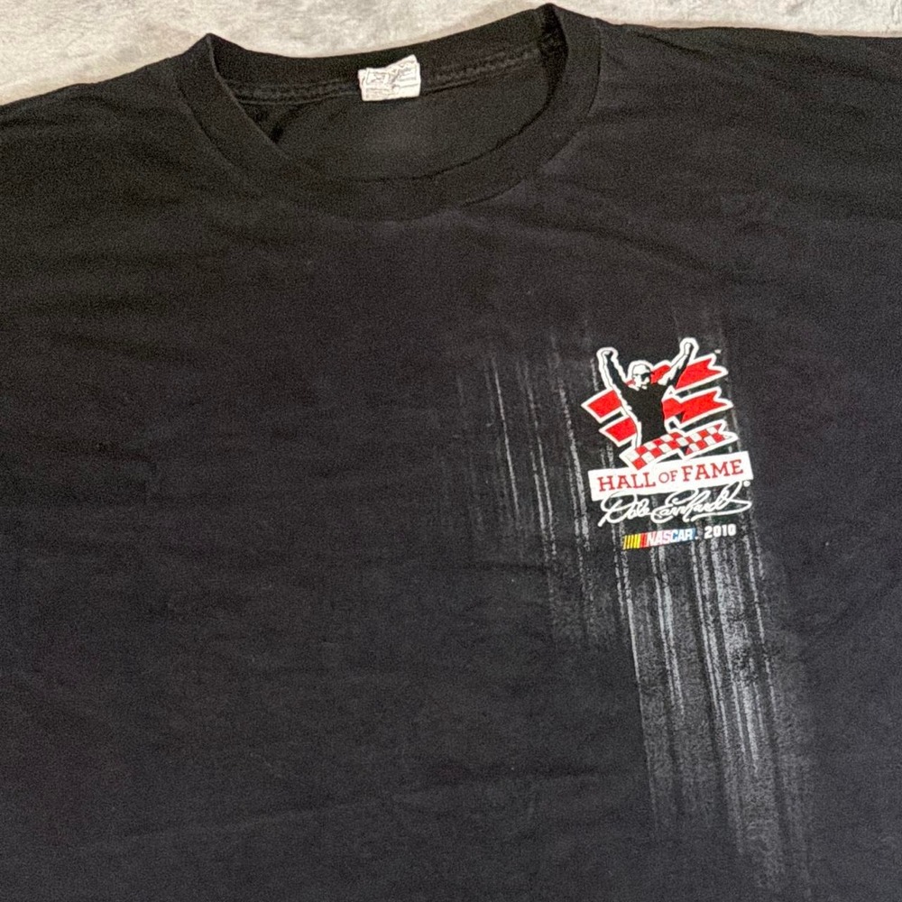Y2K Vintage Dale Earnhardt NASCAR Hall of Fame Heavy Cotton Tee | Black | 3XL